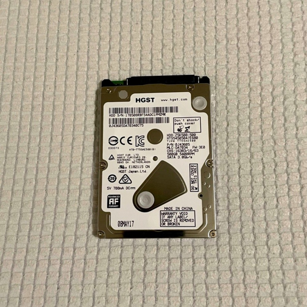 HGST 500GB - 2.5 inches Internal Hard Drive (HDD)